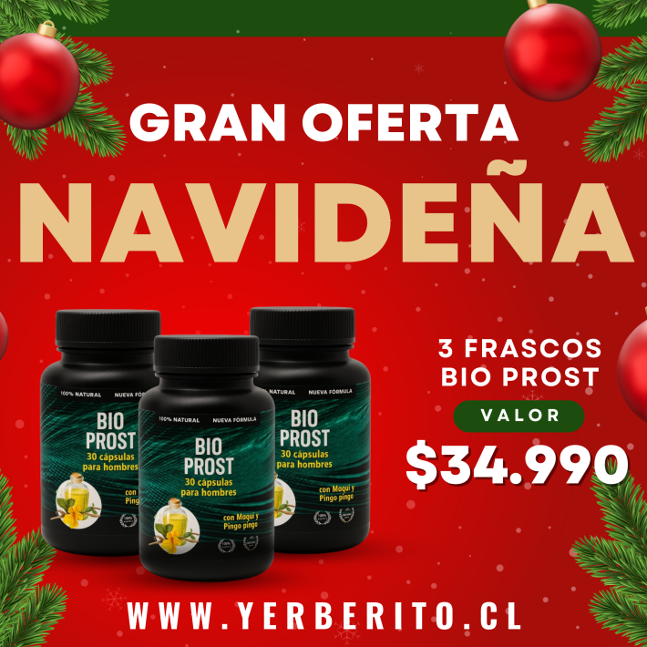 OFERTA NAVIDEÑA BIOPROST 30 CÁP 3 X 1